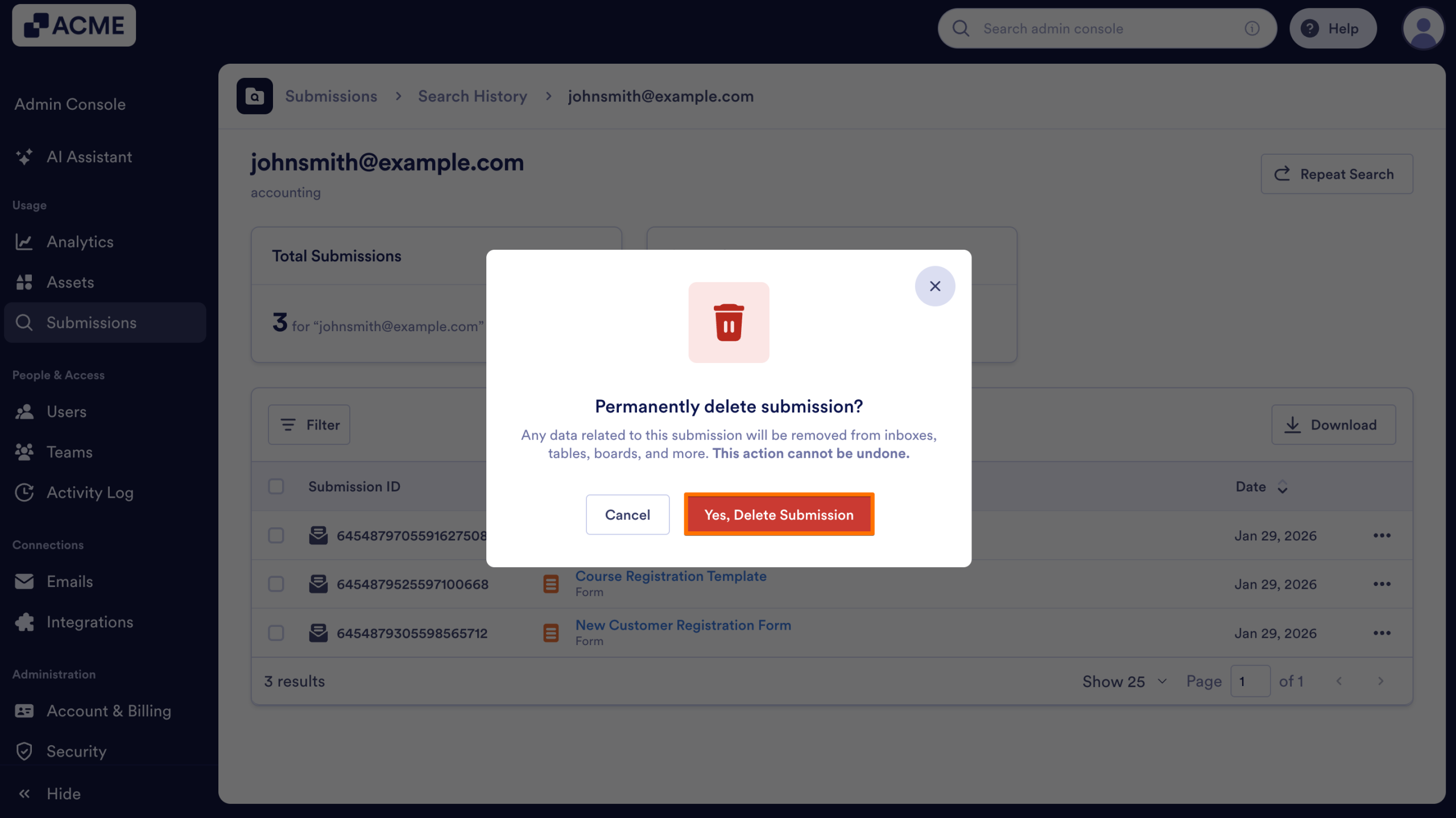 How to Search Organization-Wide Submissions for a Specific Keyword in the Admin Console Image-19