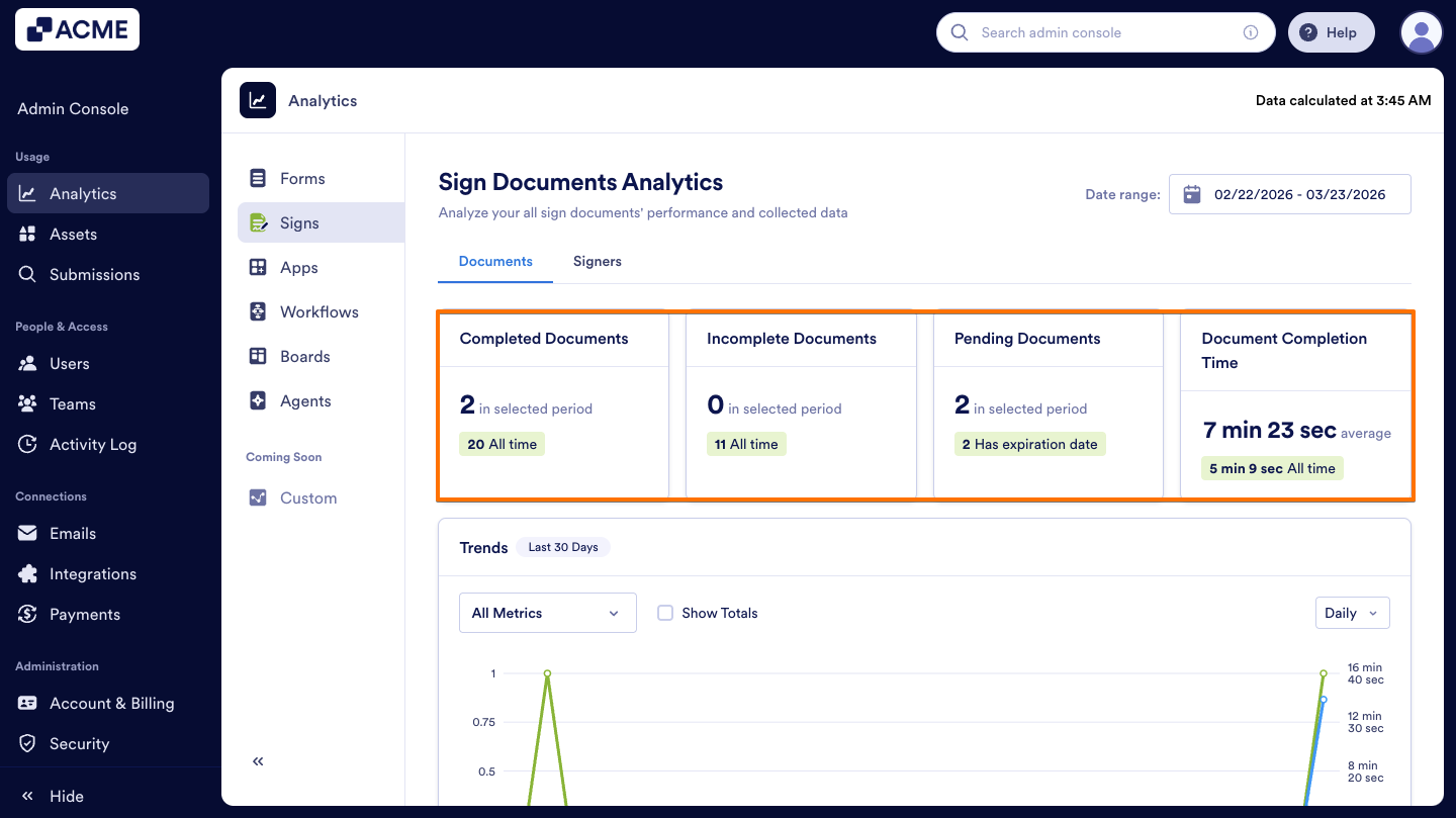 How to Analyze Sign Documents Usage in your Organization from the Admin Console Image-4