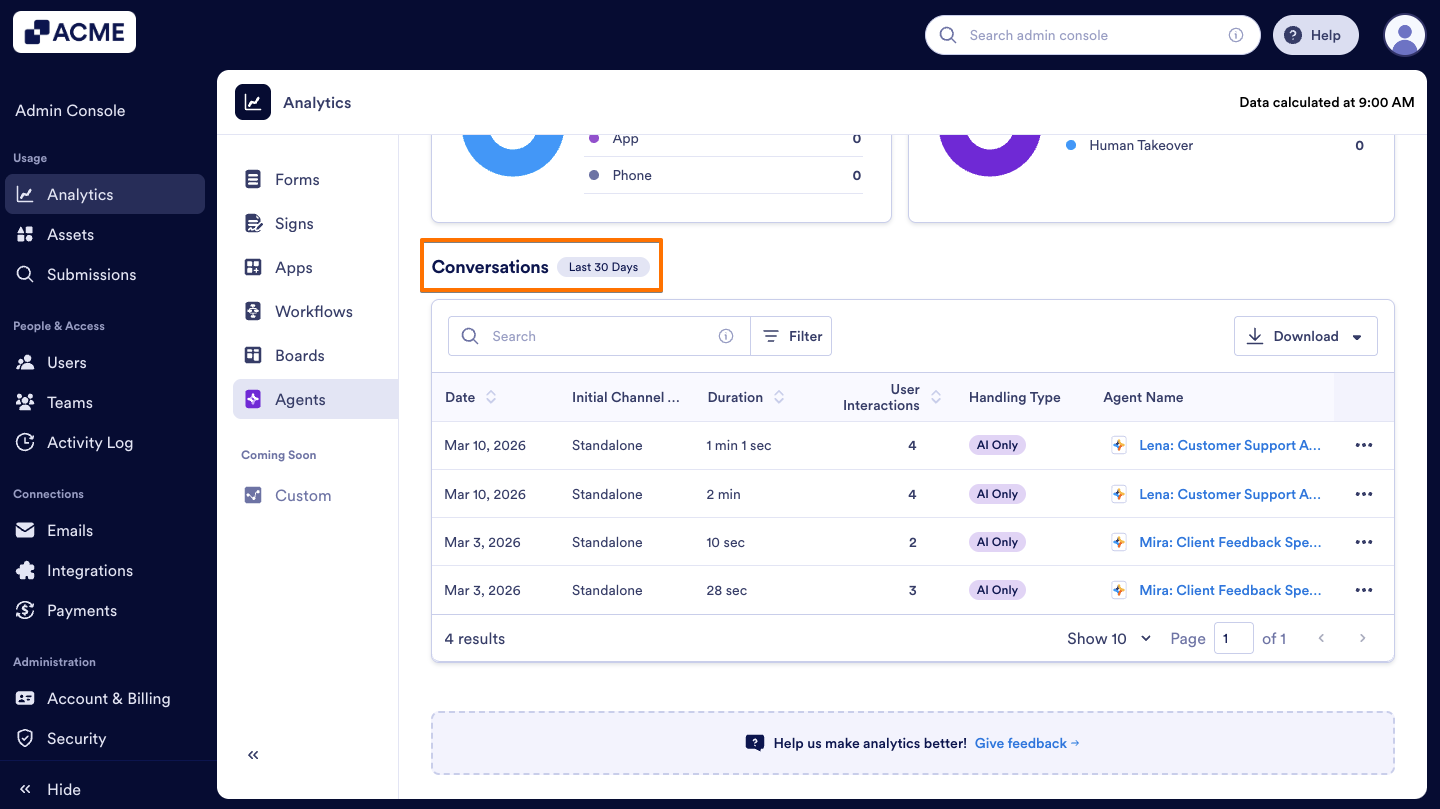 How to Analyze Agents Usage in your Organization from the Admin Console Image-21