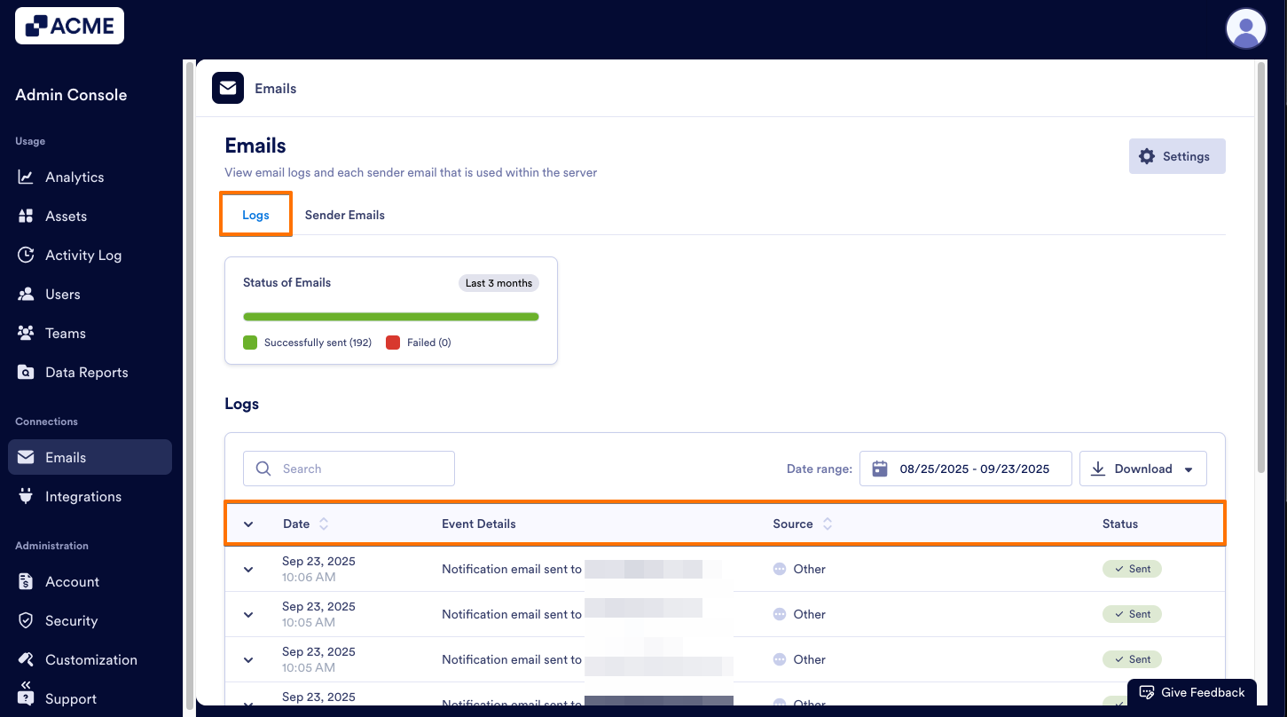 How to View Email-Related Logs in Your Organization from the Admin Console Image-2