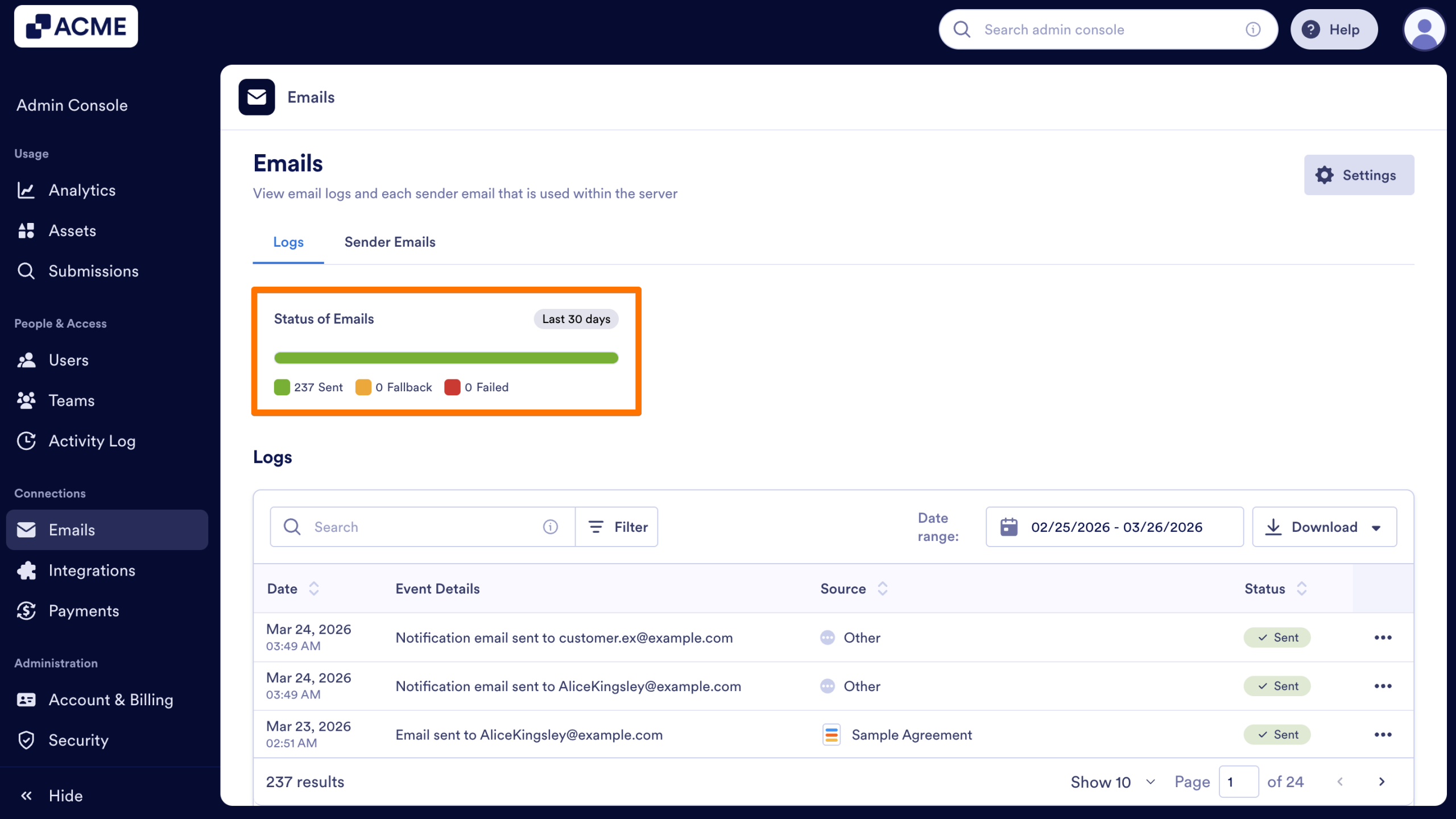 How to View Email-Related Logs in Your Organization from the Admin Console Image-2