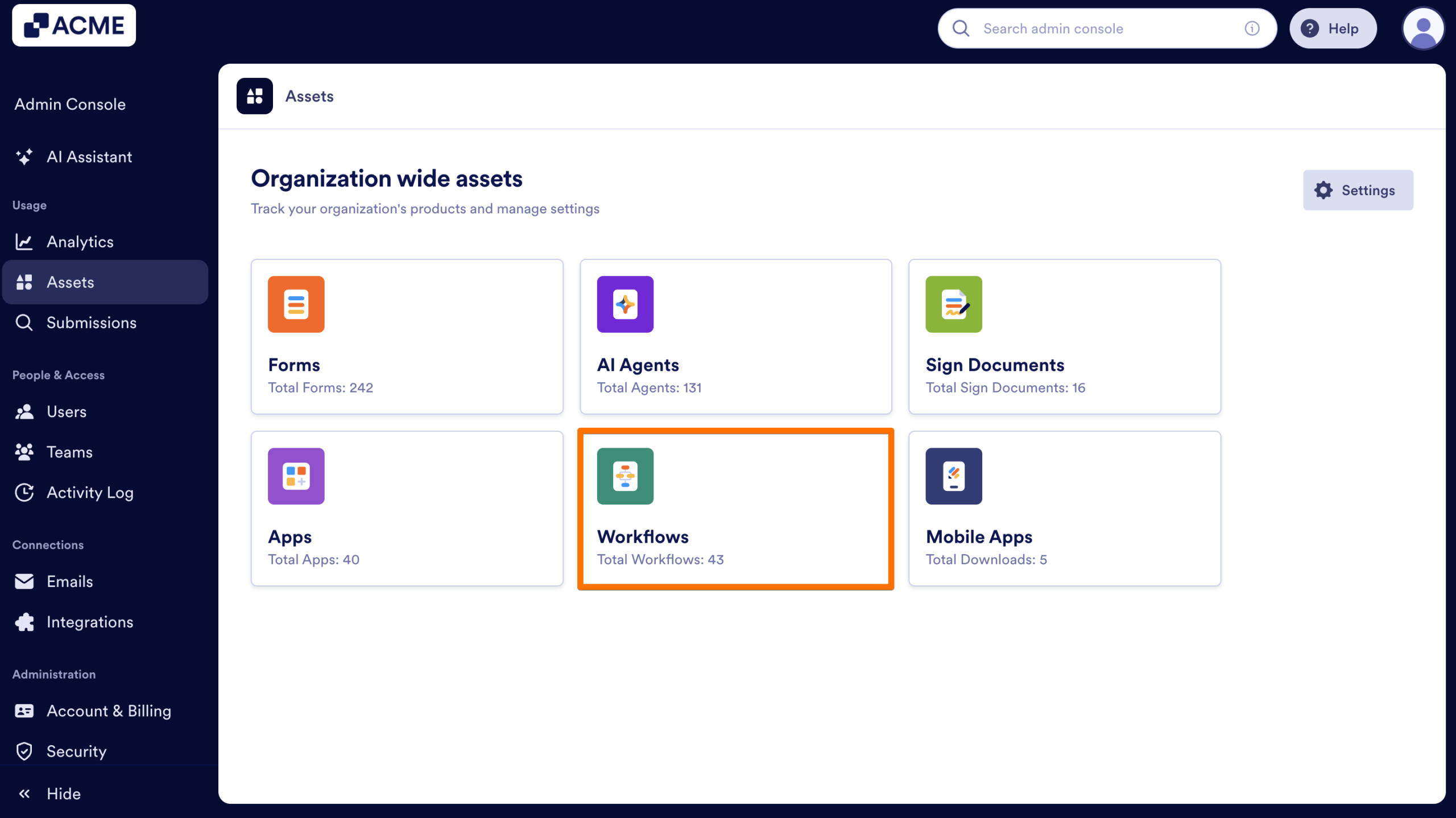How to View and Manage Workflow Usage in Your Organization from the Admin Console Image-2