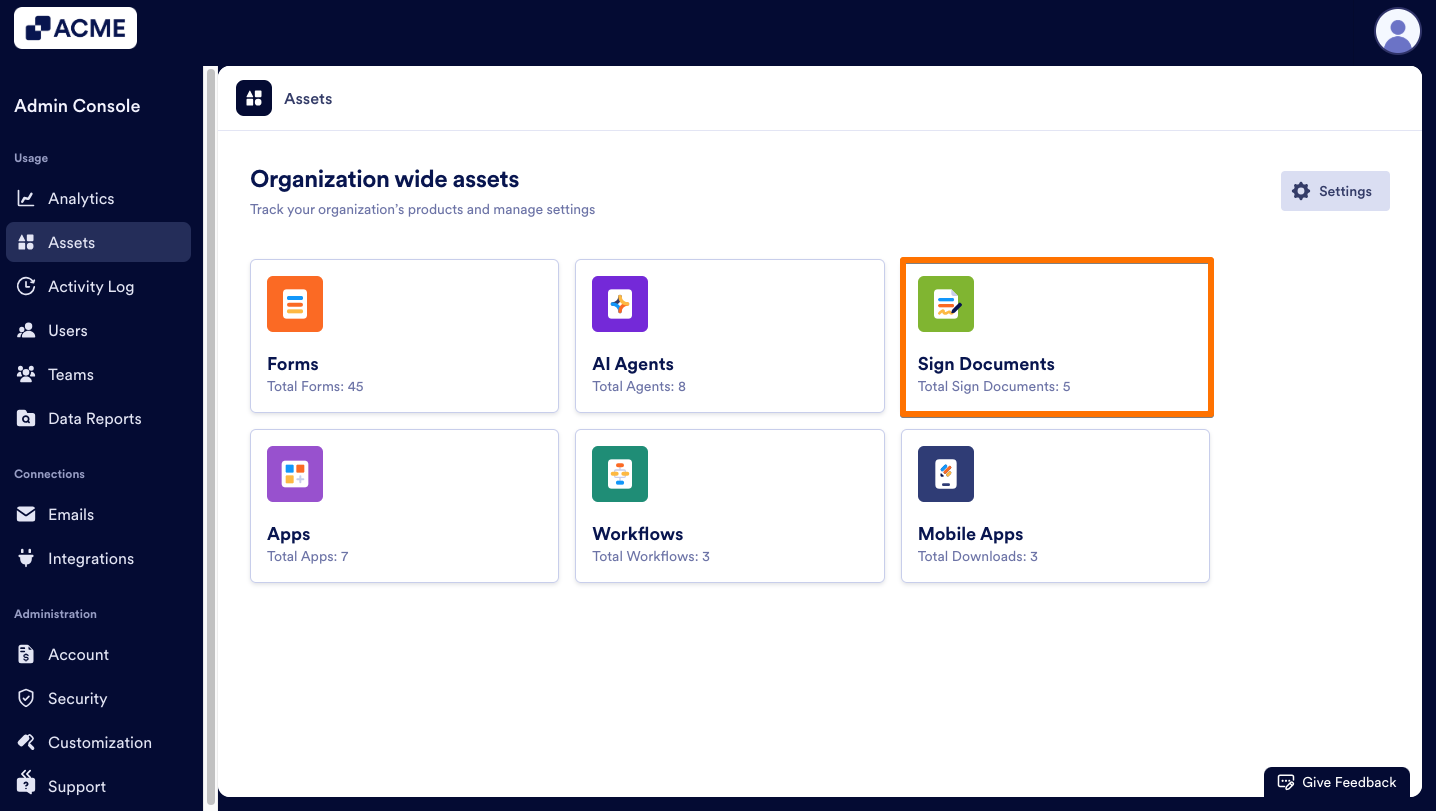 How to View and Manage Sign Document Usage in Your Organization from the Admin Console Image-13
