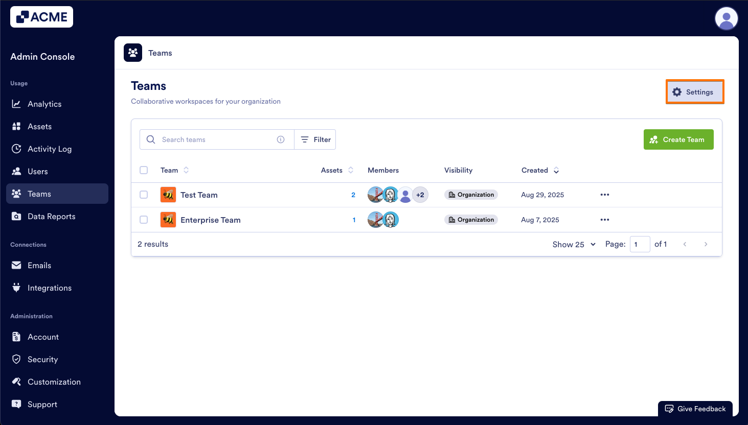 How to Manage Team Settings Organization-Wide from the Admin Console Image-2