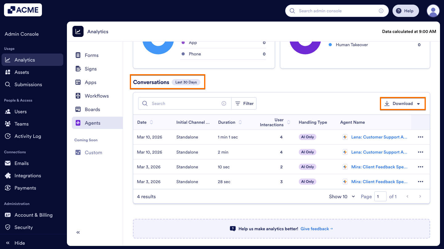 How to Analyze Agents Usage in your Organization from the Admin Console Image-23