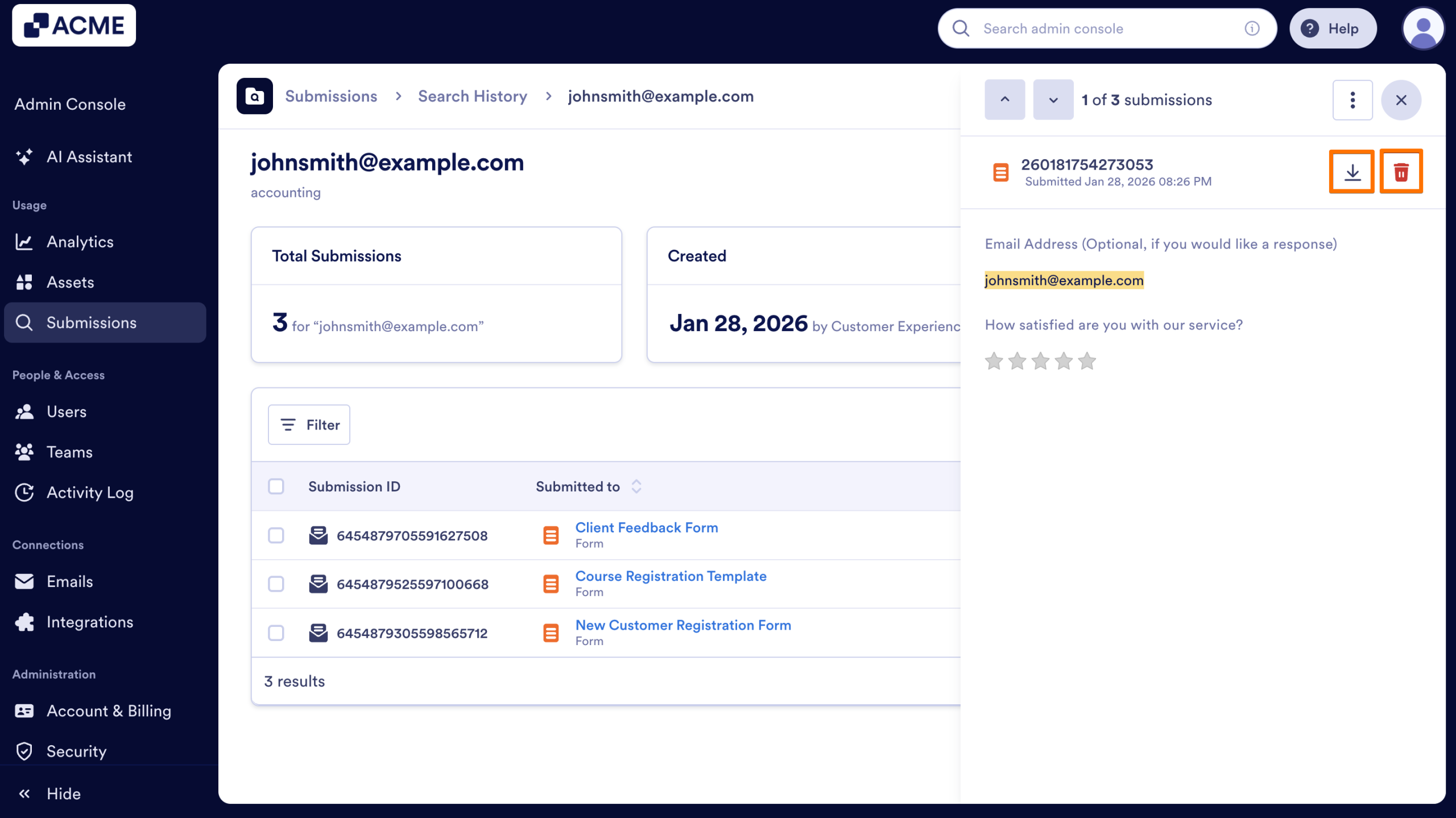 How to Search Organization-Wide Submissions for a Specific Keyword in the Admin Console Image-22