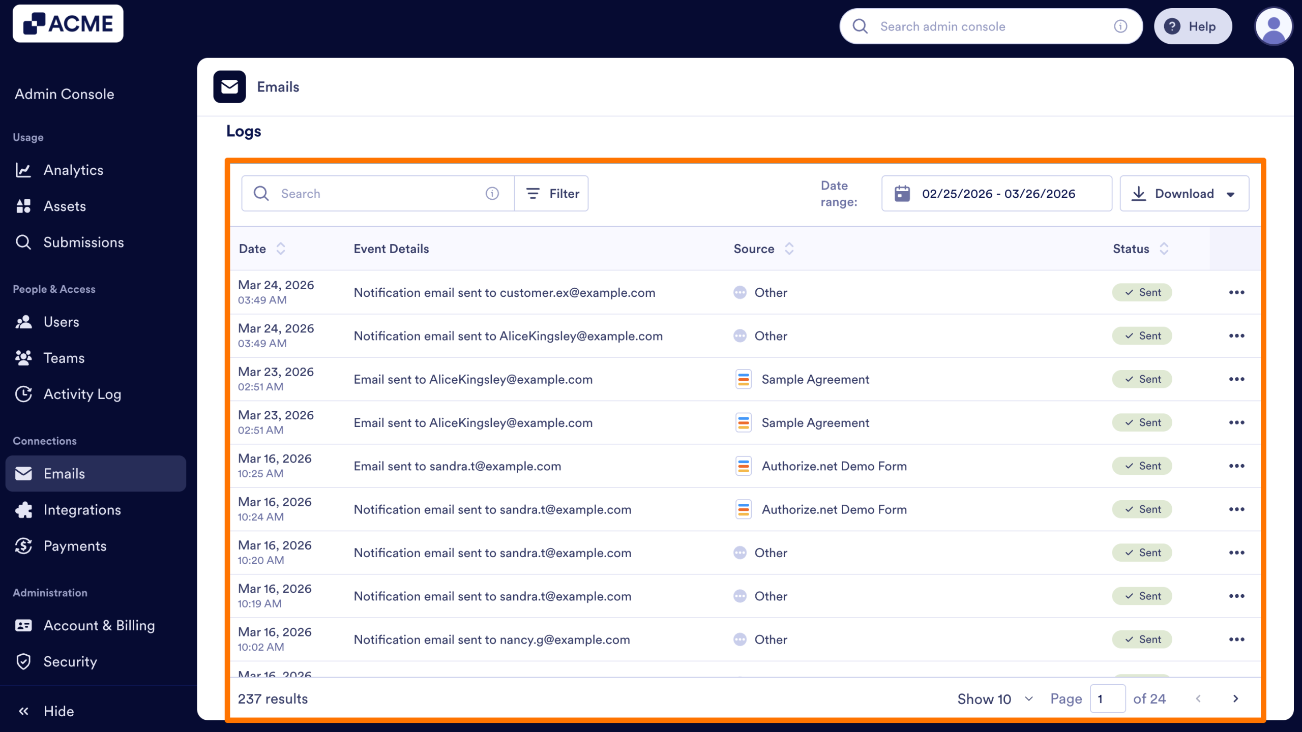 How to View Email-Related Logs in Your Organization from the Admin Console Image-3