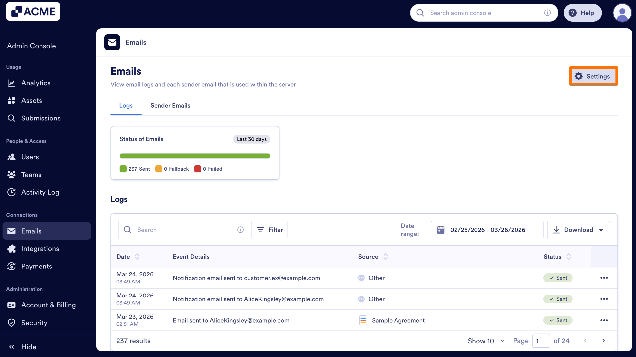 How to View Your Organization’s Sender Email List from the Admin Console Image-3