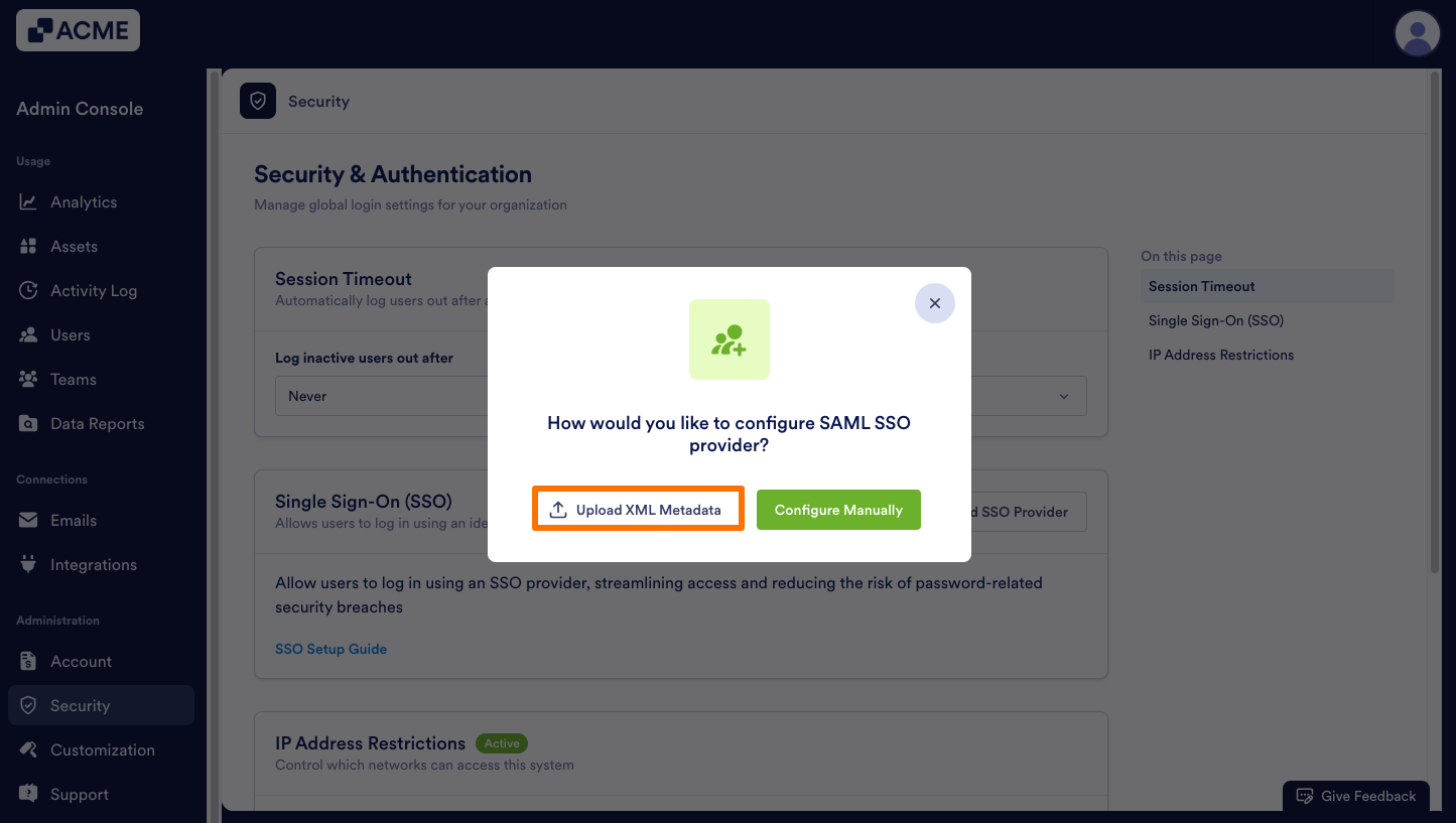 How to Enable and Manage SSO Organization-Wide from the Admin Console Image-3