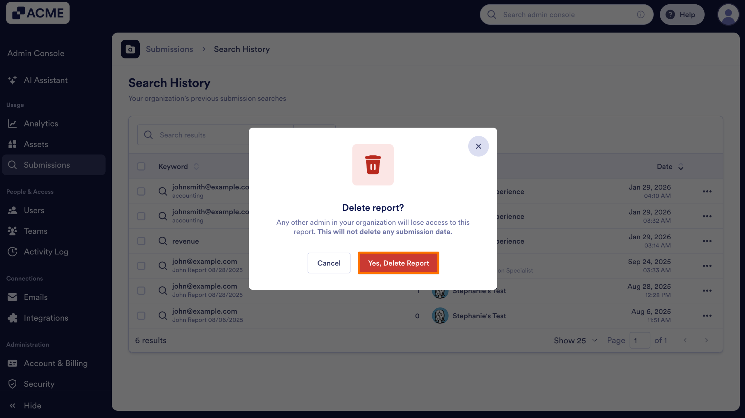 How to Search Organization-Wide Submissions for a Specific Keyword in the Admin Console Image-32
