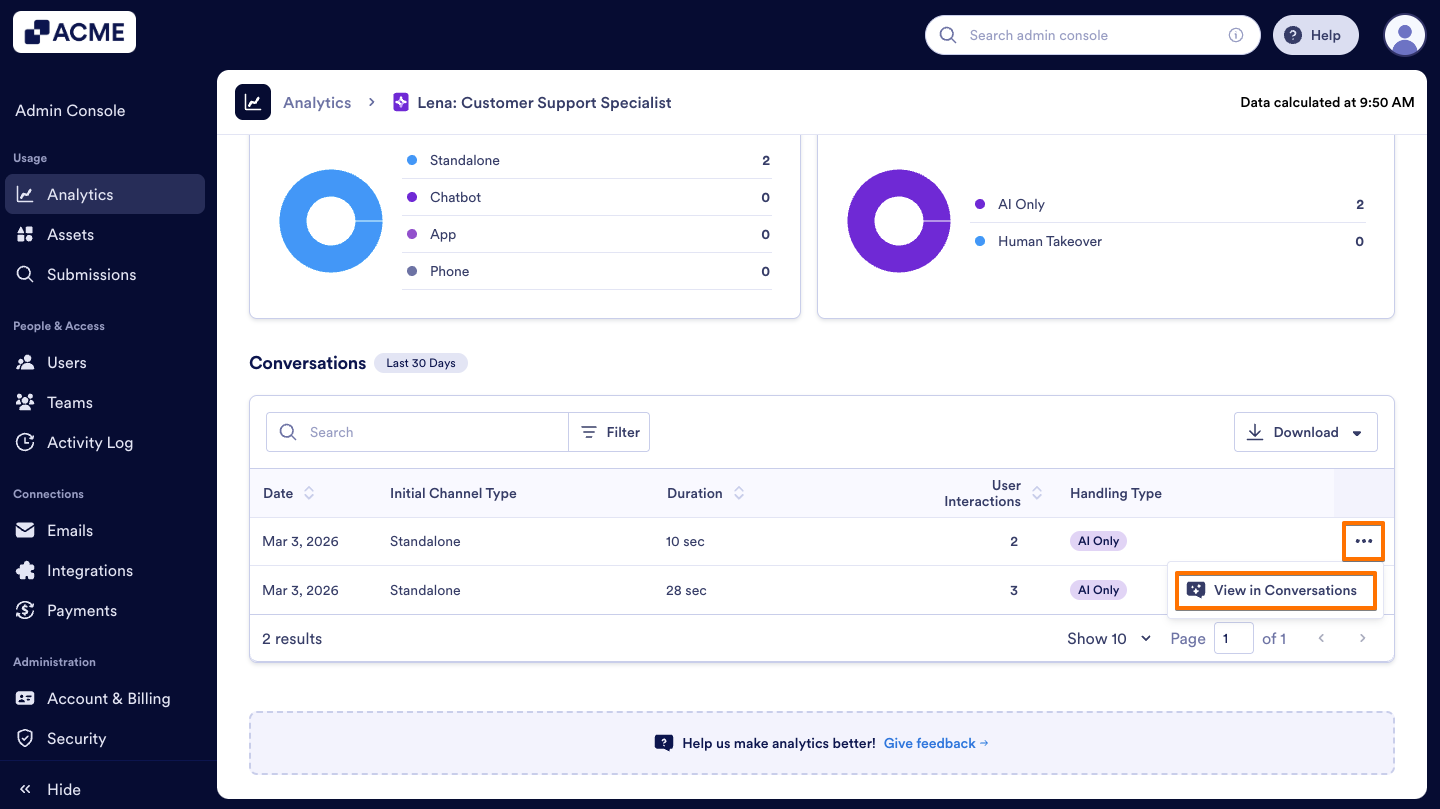 How to Analyze Agents Usage in your Organization from the Admin Console Image-33