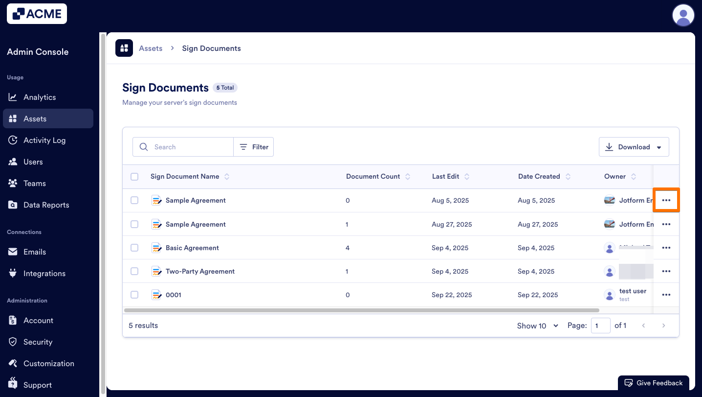 How to View and Manage Sign Document Usage in Your Organization from the Admin Console Image-3