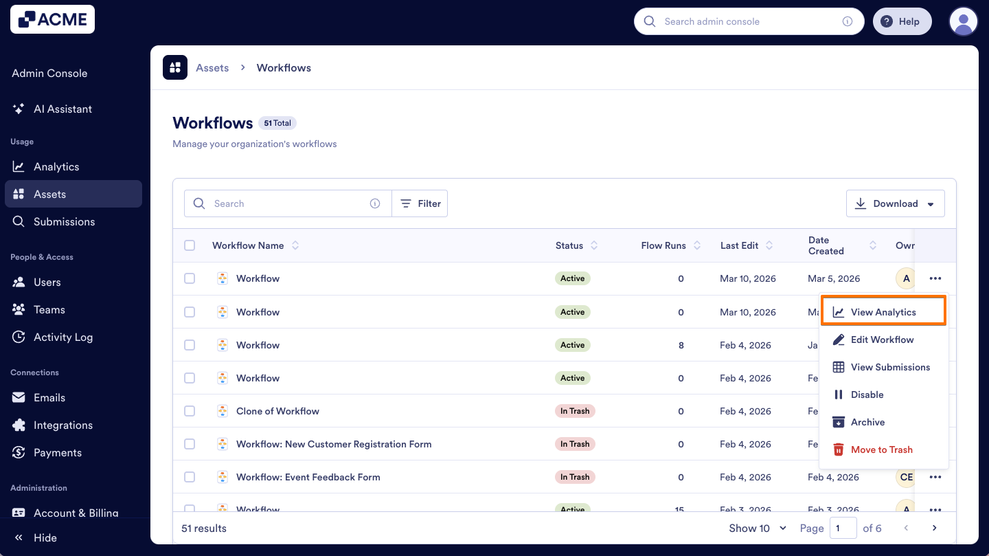 How to View and Manage Workflow Usage in Your Organization from the Admin Console Image-3