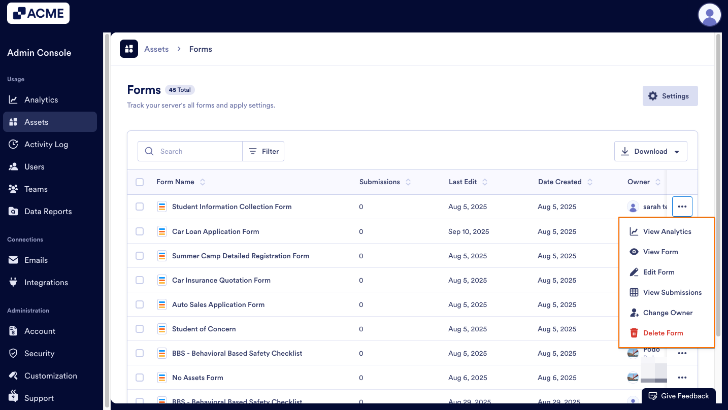 How to View and Manage Organization-Wide Forms Usage from the Admin Console Image-5