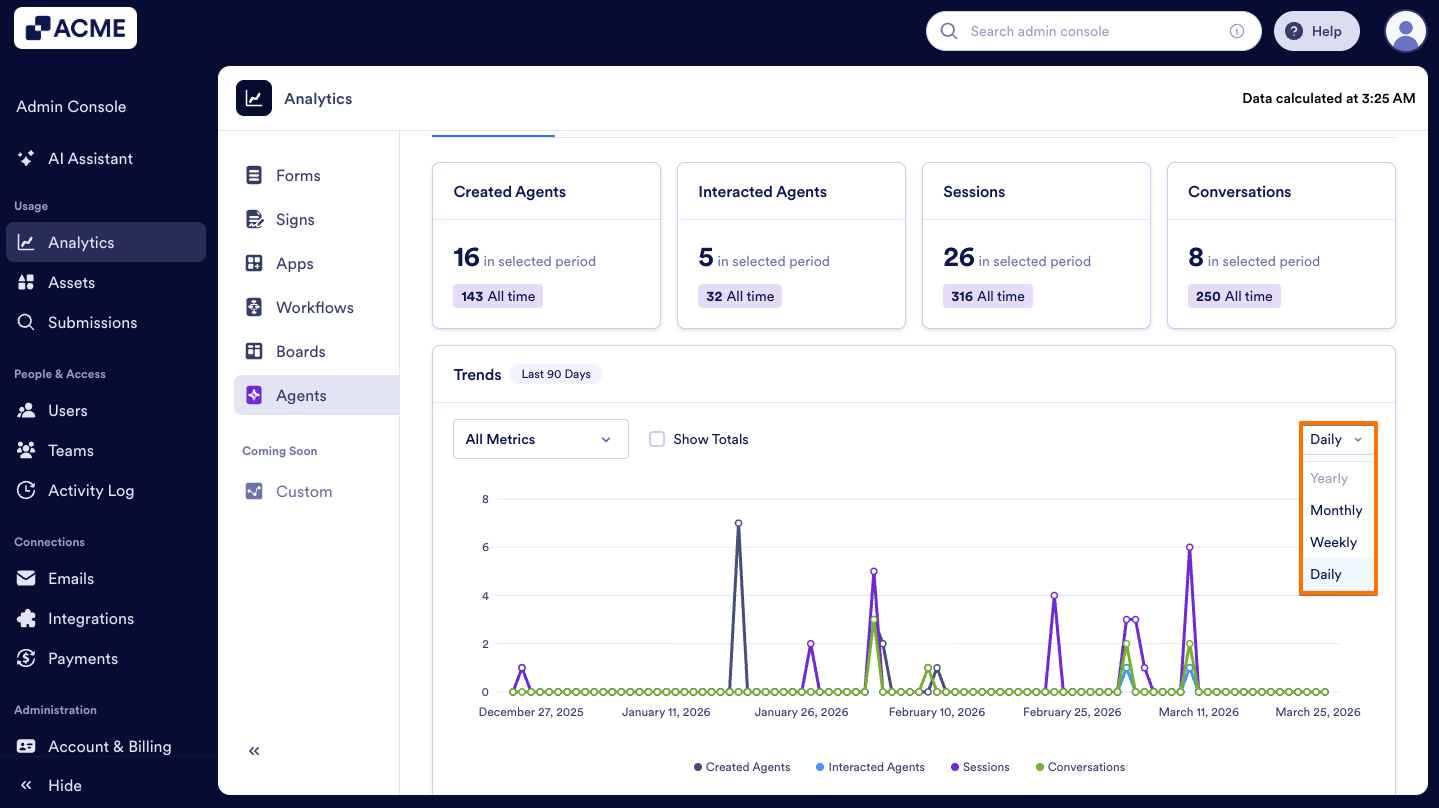 How to Analyze Agents Usage in your Organization from the Admin Console Image-5