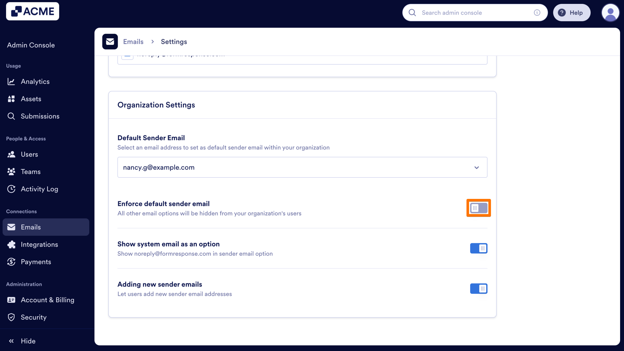 How to Configure Organization-Wide Email Settings from the Admin Console Image-7