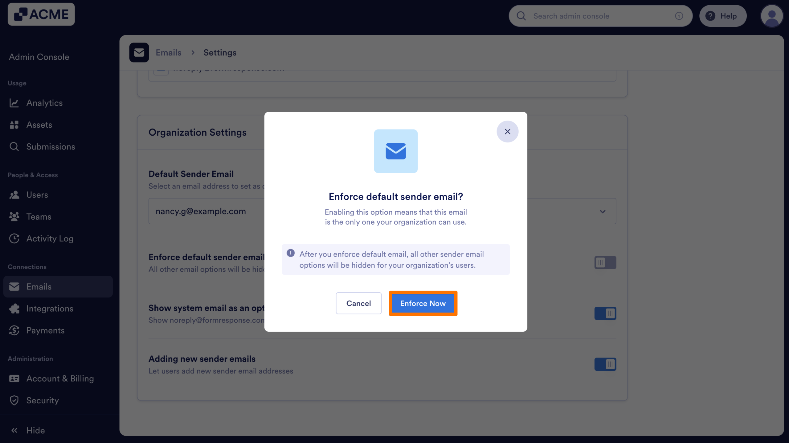 How to Configure Organization-Wide Email Settings from the Admin Console Image-8