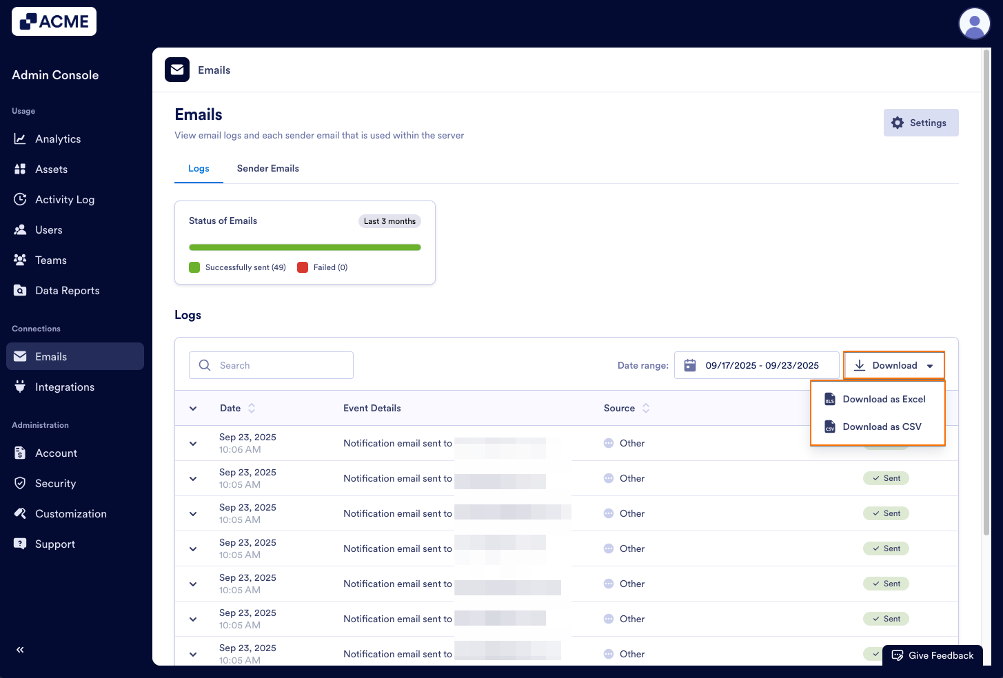 How to View Email-Related Logs in Your Organization from the Admin Console Image-6