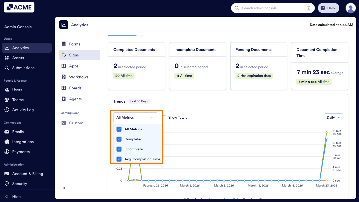 How to Analyze Sign Documents Usage in your Organization from the Admin Console Image-6