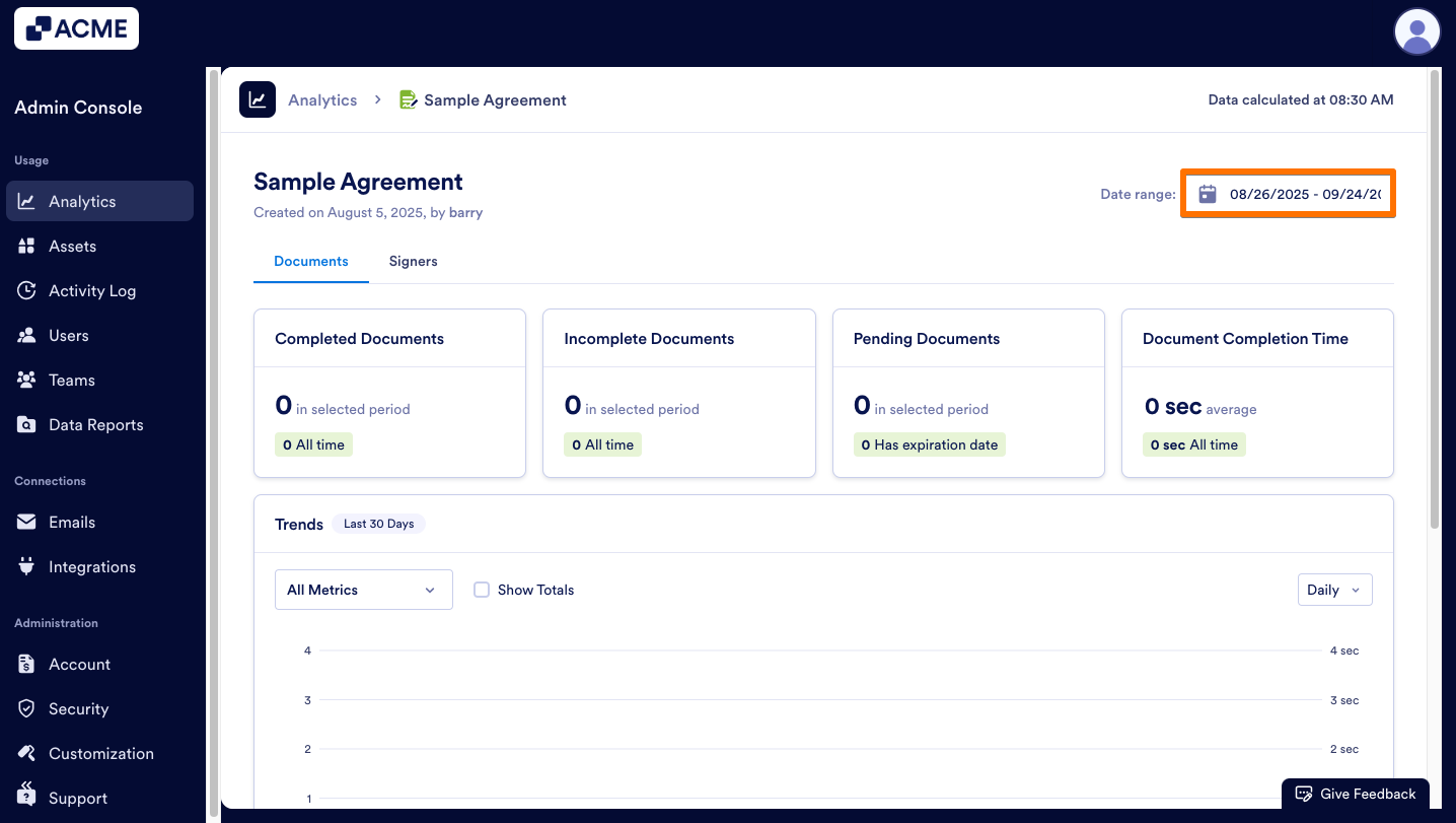 How to View and Manage Sign Document Usage in Your Organization from the Admin Console Image-7