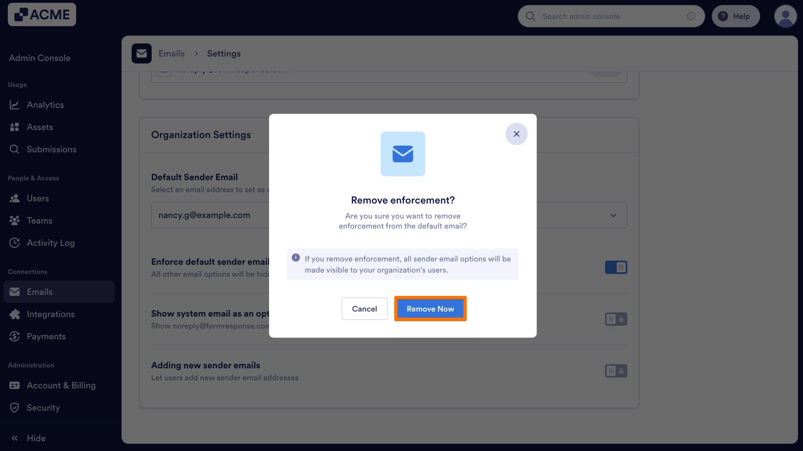 How to Configure Organization-Wide Email Settings from the Admin Console Image-12