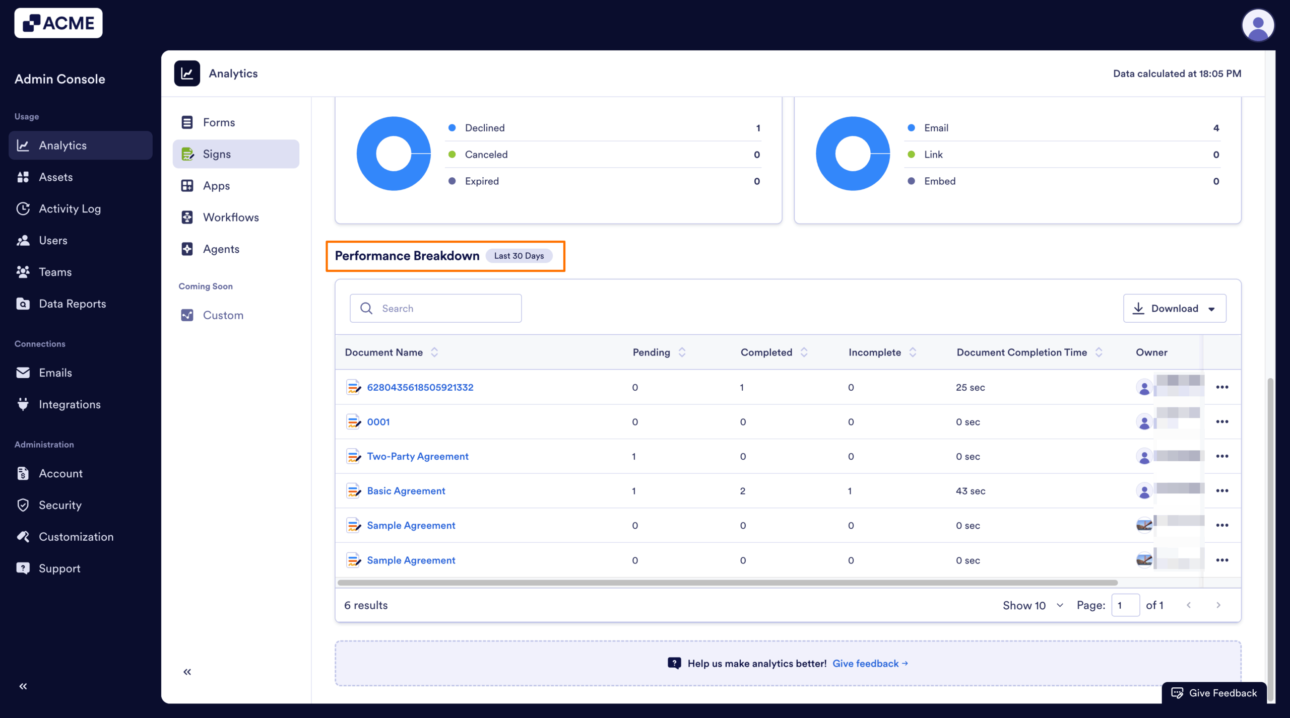 How to Analyze Sign Documents Usage in your Organization from the Admin Console Image-11
