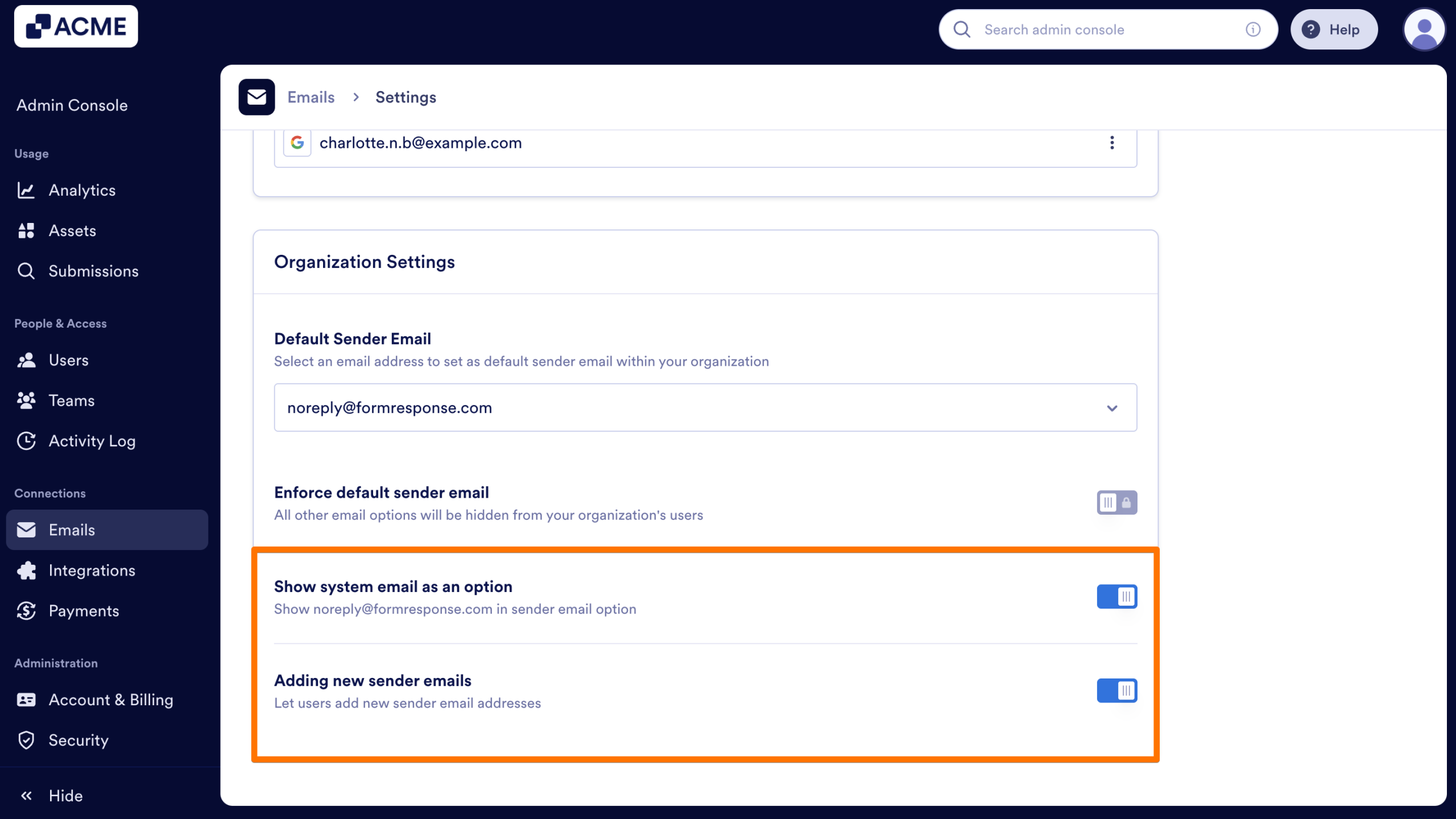 How to Configure Organization-Wide Email Settings from the Admin Console Image-13