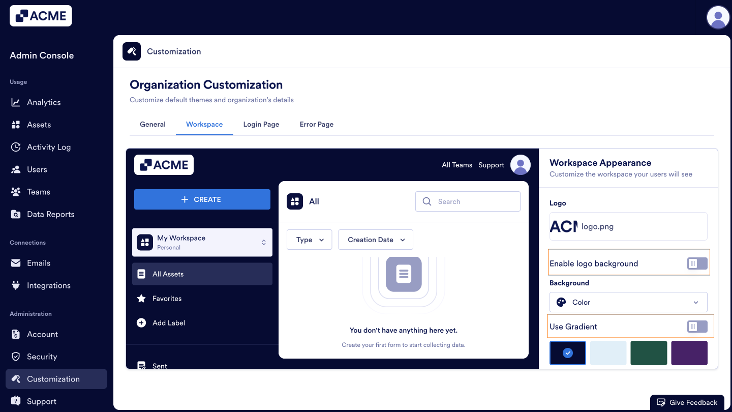 How to Customize Organization-wide Settings in the Admin Console Image-11