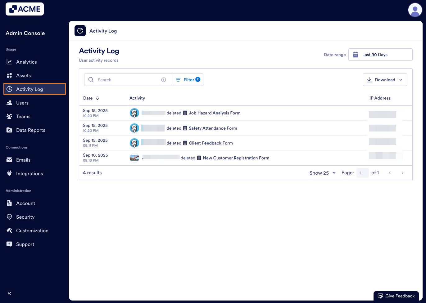 How to Access Highlighted Activities in Your Organization from the Admin Console Image-4