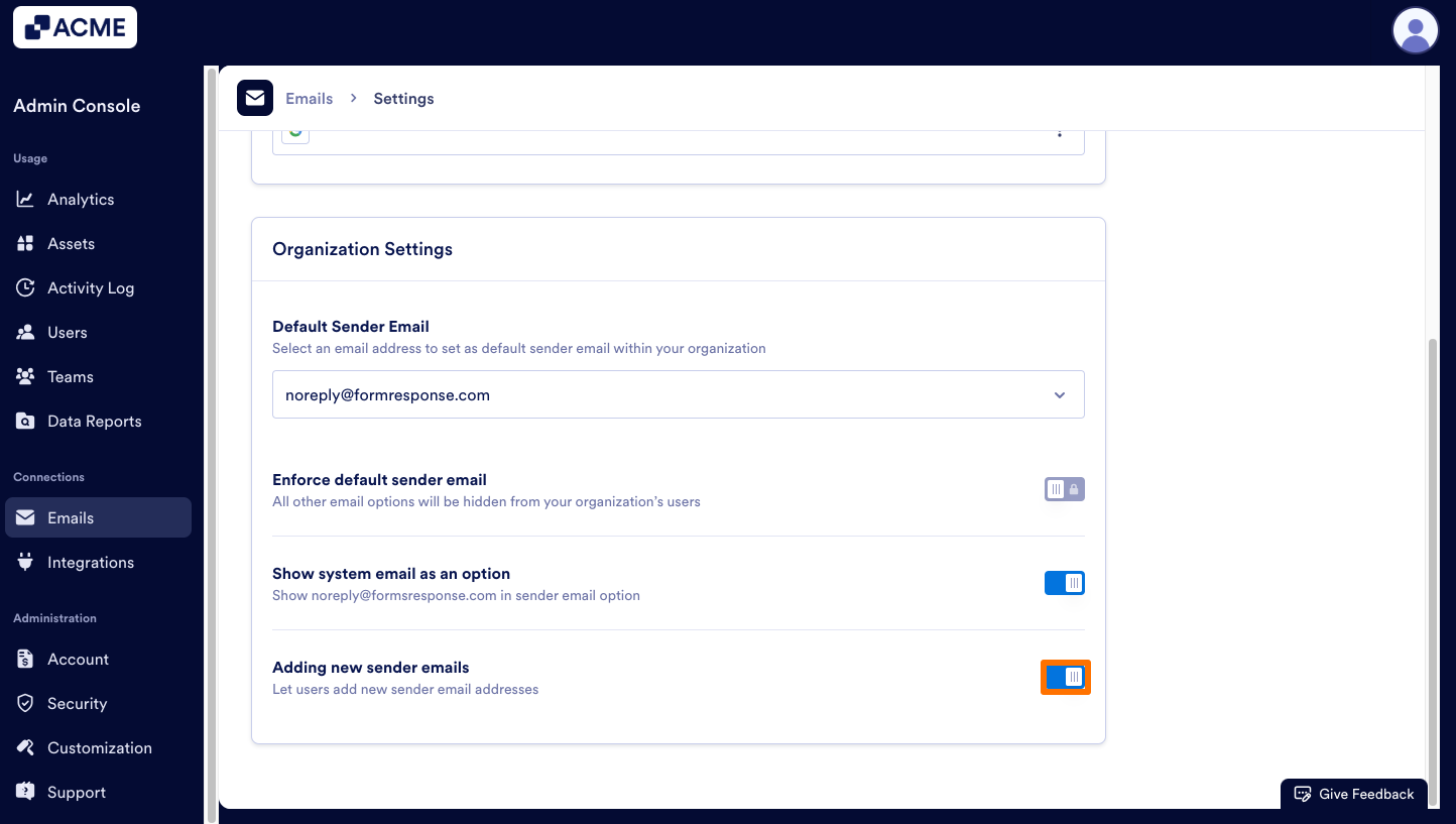 How to View Your Organization’s Sender Email List from the Admin Console Image-5