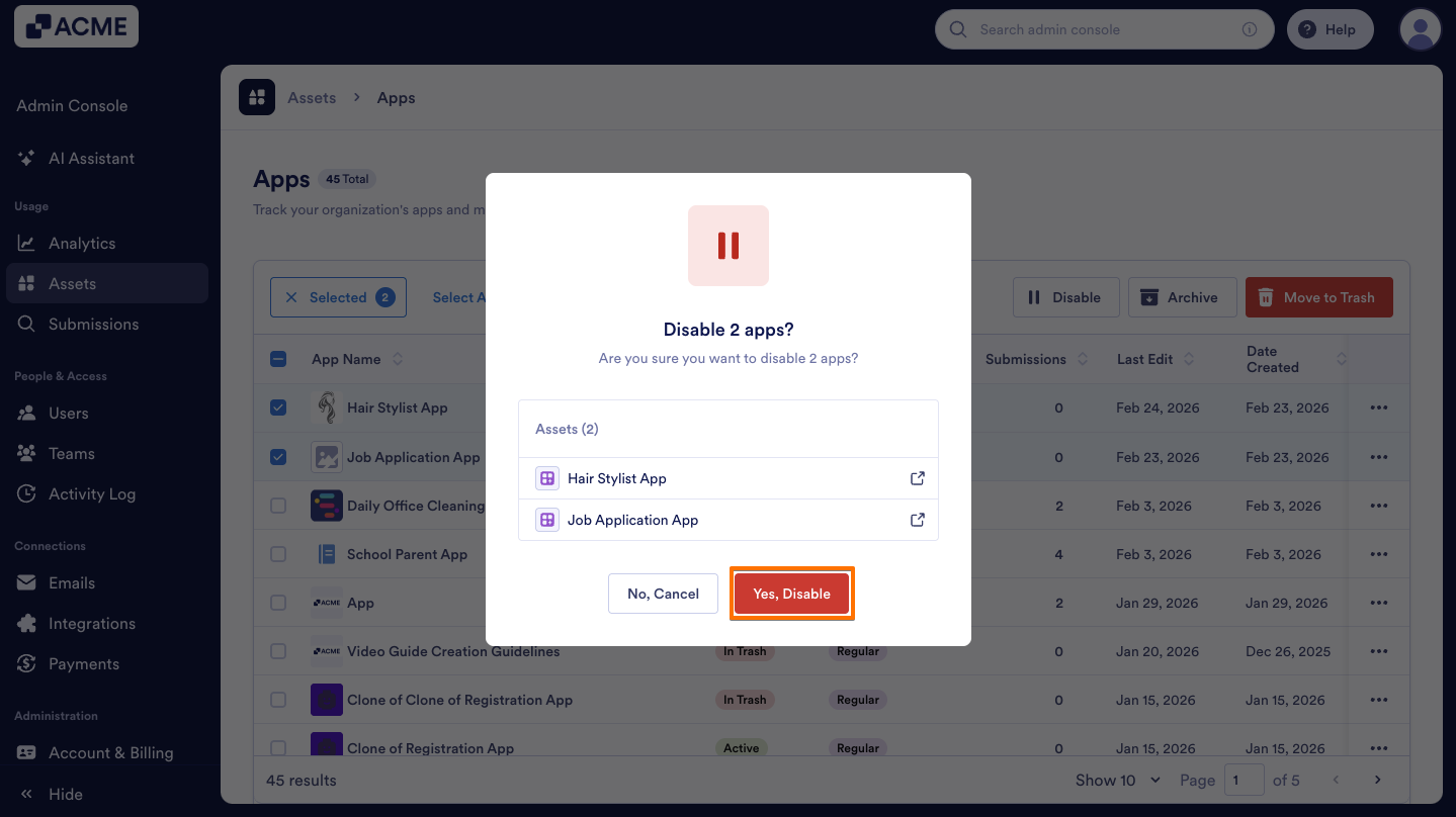 How to Enable or Disable Individual Apps in your Organization from the Admin Console Image-15