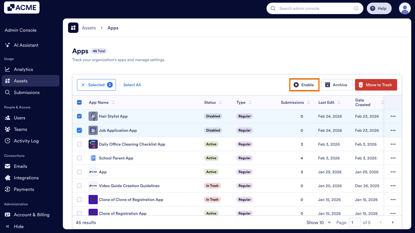 How to Enable or Disable Individual Apps in your Organization from the Admin Console Image-17