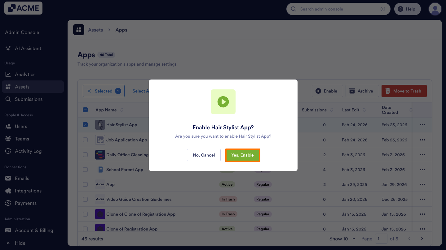 How to Enable or Disable Individual Apps in your Organization from the Admin Console Image-12