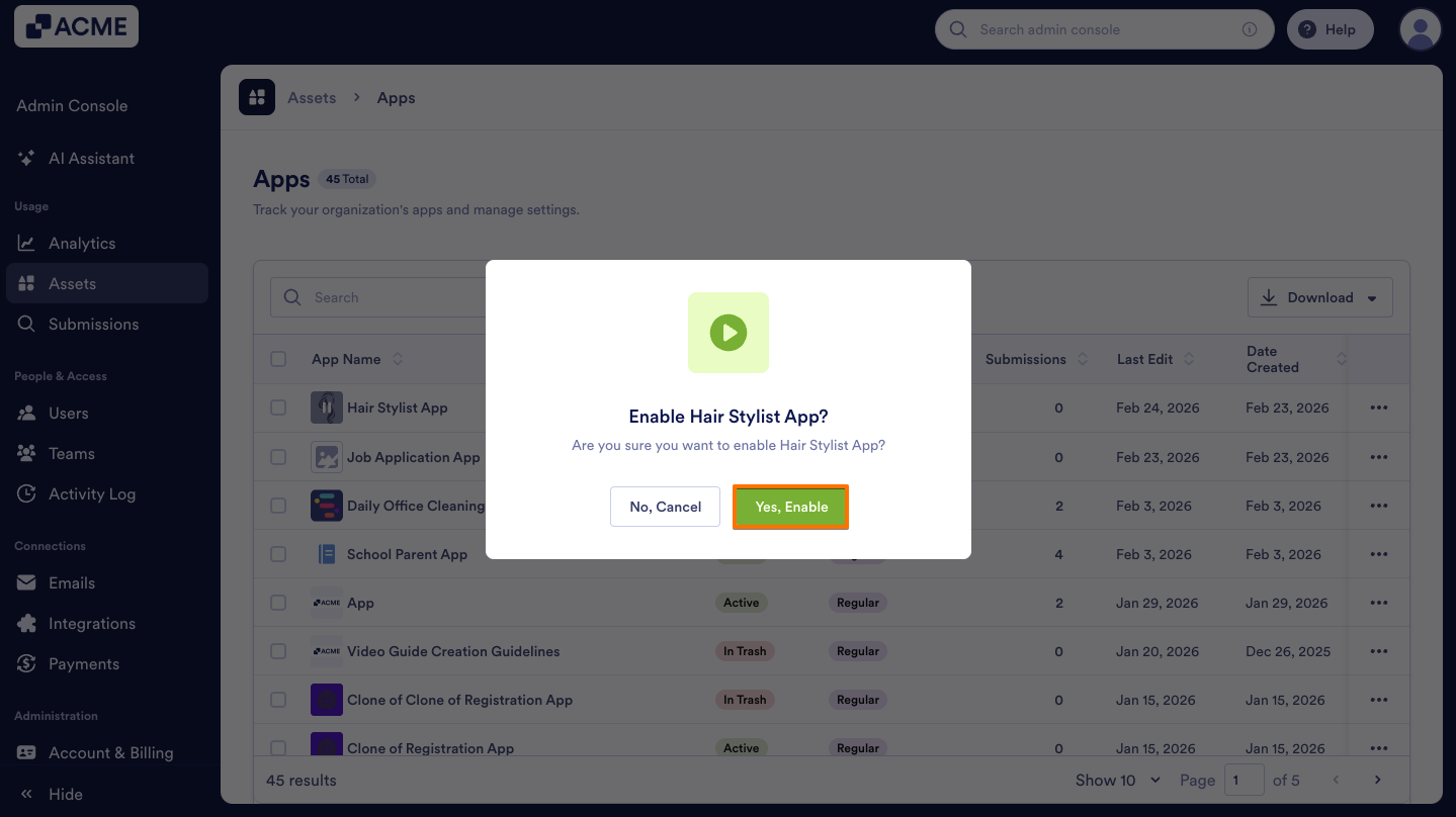 How to Enable or Disable Individual Apps in your Organization from the Admin Console Image-10