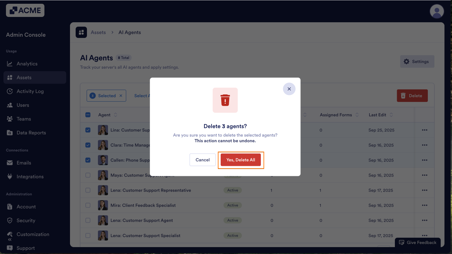 How to Enable or Disable Individual Agents in Your Organization from the Admin Console Image-10