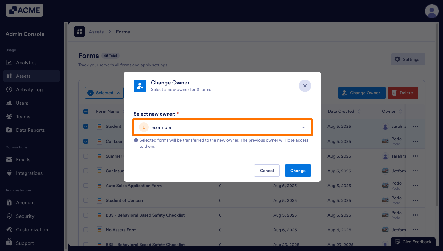 How to View and Manage Organization-Wide Forms Usage from the Admin Console Image-22
