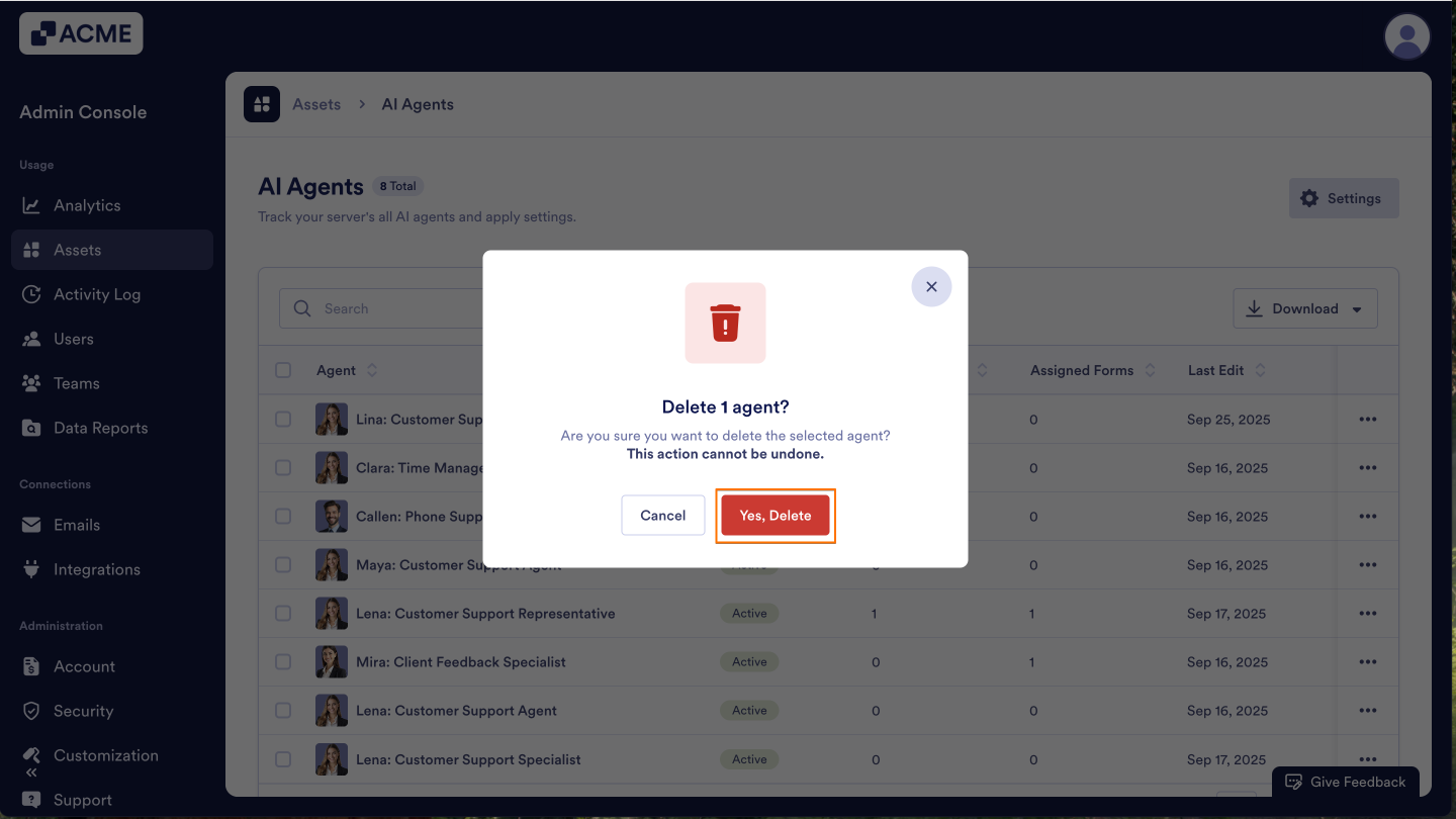 How to Enable or Disable Individual Agents in Your Organization from the Admin Console Image-7