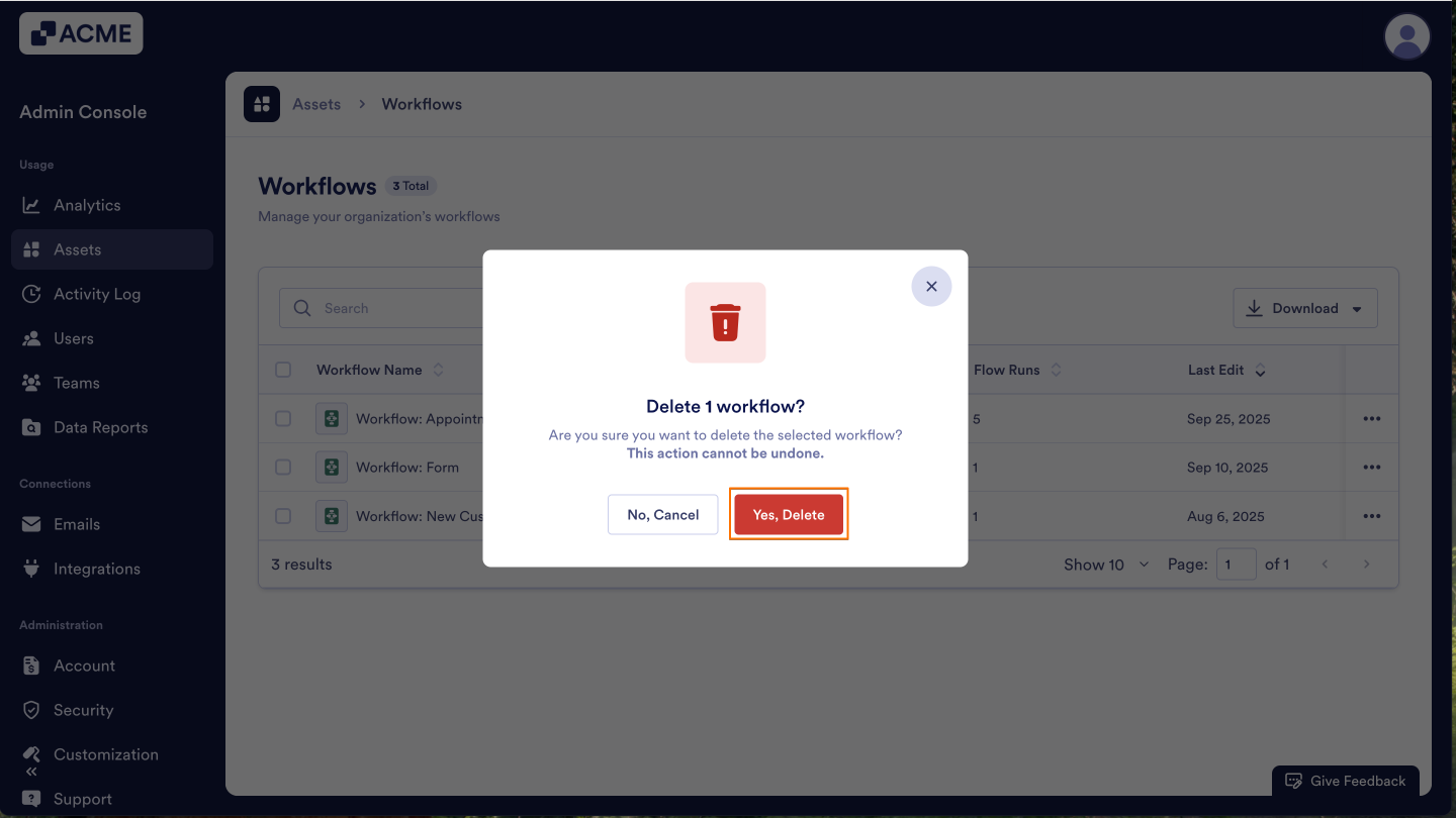 How to Enable or Disable Individual Workflows in your Organization from the Admin Console Image-9