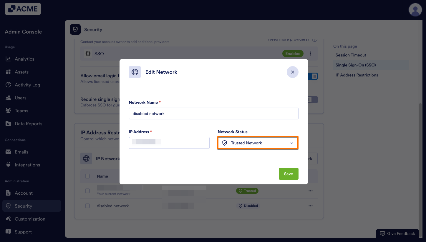 How to Restrict Network Access to the Organization’s System from the Admin Console Image-9