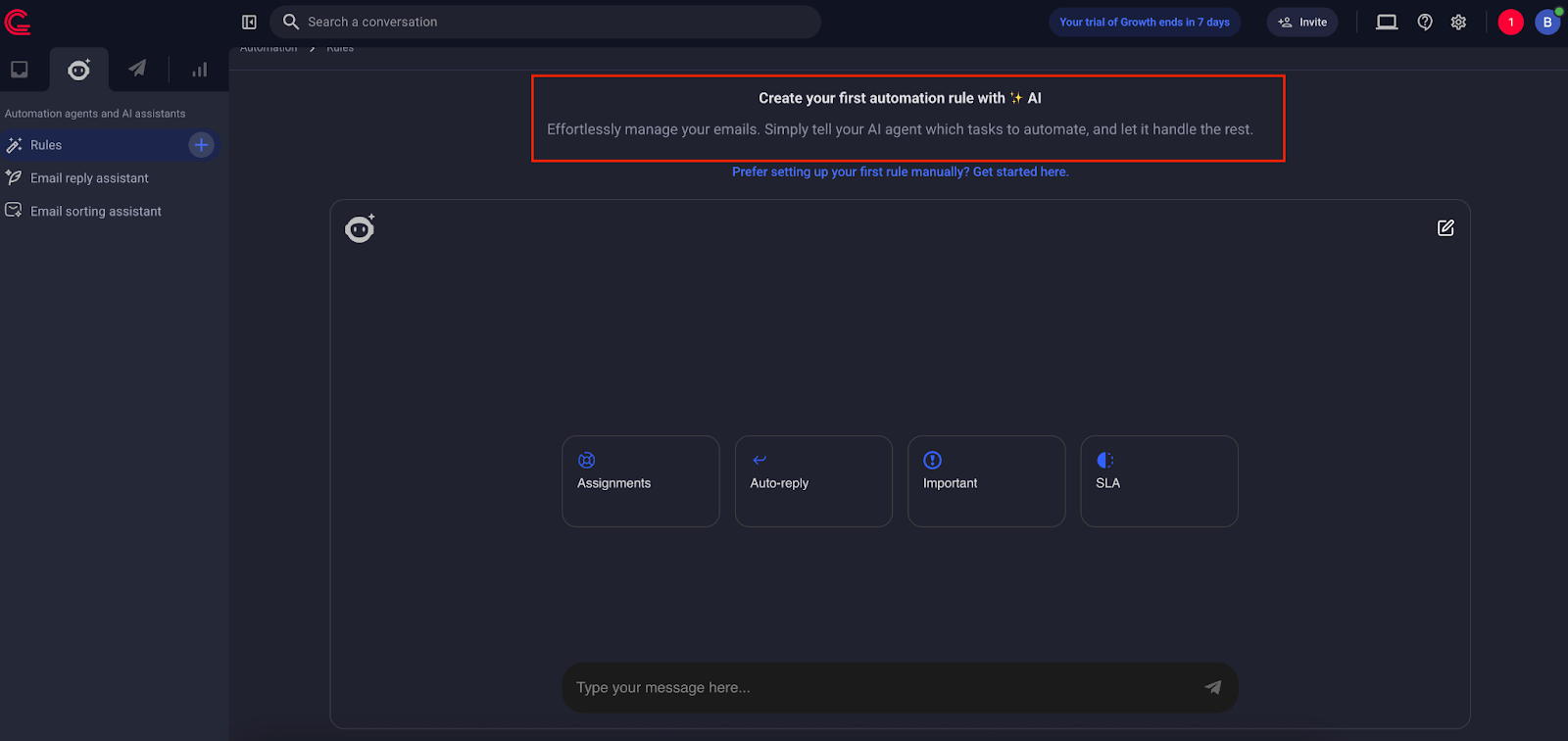 Gmalius Automation Rules