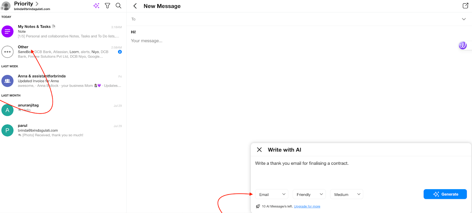 Spike AI Write with AI