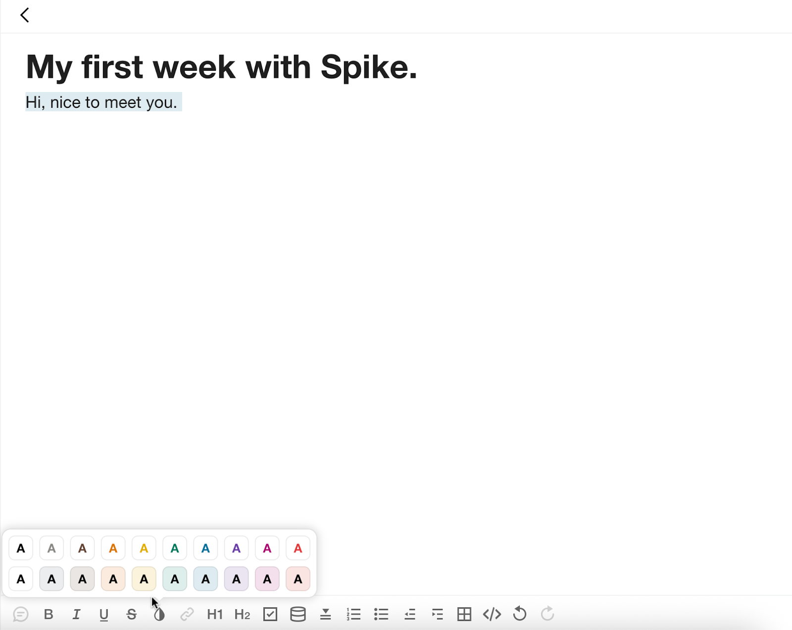 Spike My Notes & Tasks Section