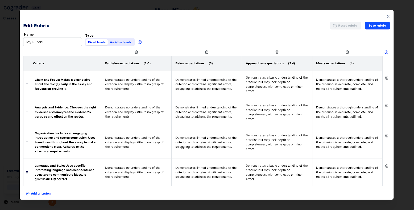 CoGrader Grading Tool