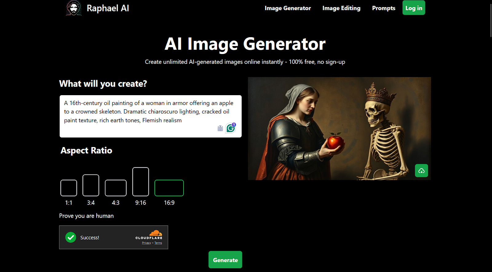 Raphael AI Image Generator