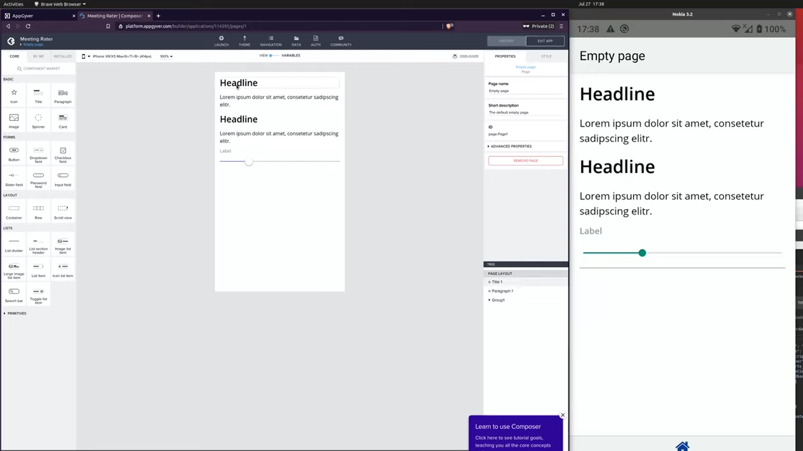 SAP Build User Interface