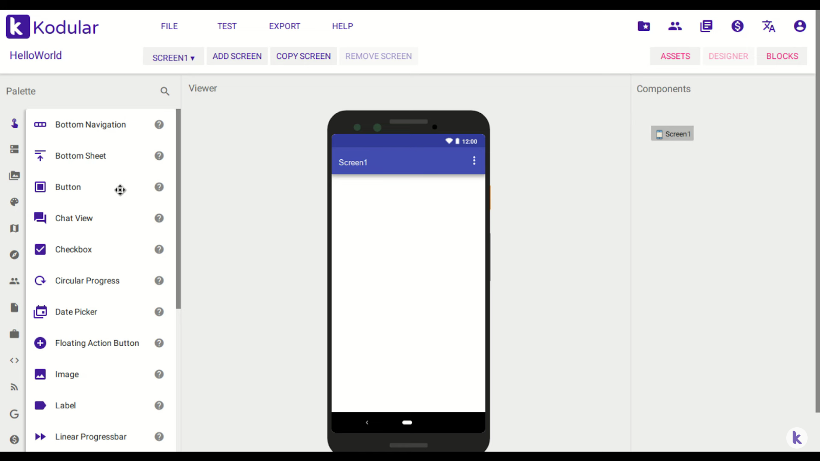 Kodular User Interface