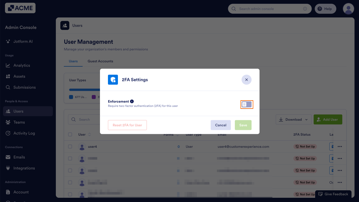 How to Manage User-Based Two-Factor Authentication (2FA) Settings in Your Organization from the Admin Console Image-7