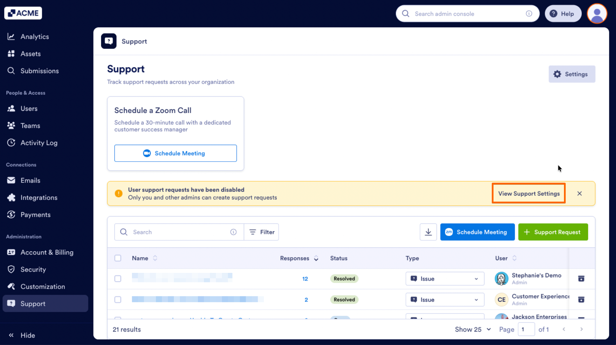 How to Manage Support Ticket Settings in Your Organization from the Admin Console Image-7