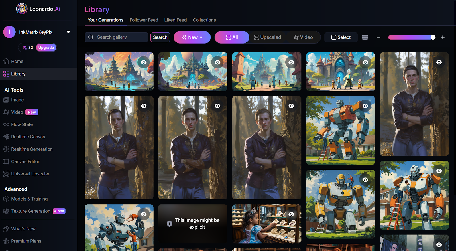 Screenshot of the Leonardo