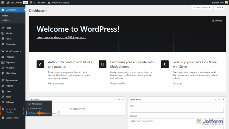 How to Connect Your Jotform AI Chatbot for WordPress to Your ...